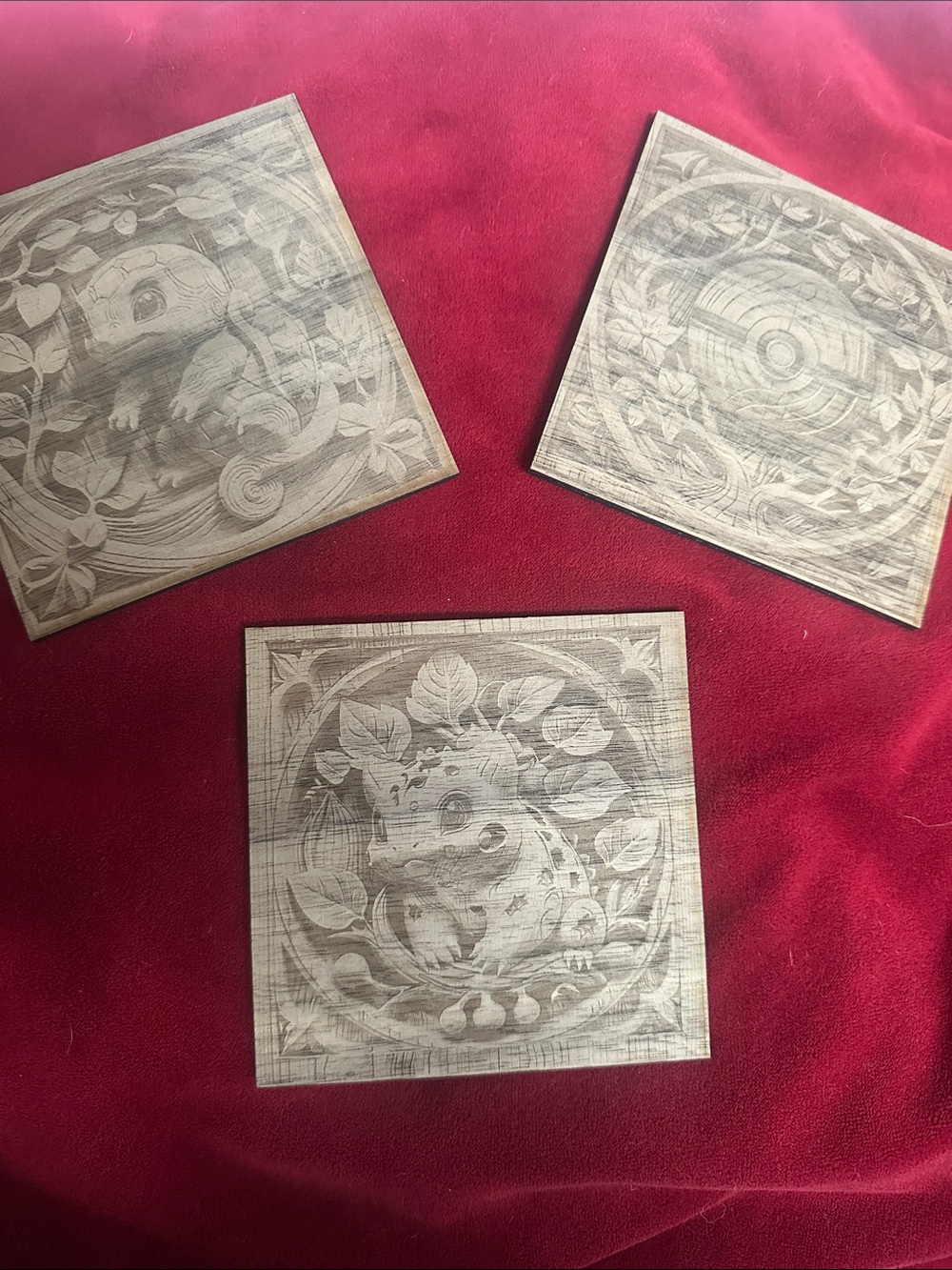 Pokemon Drink Coaster Set of 3